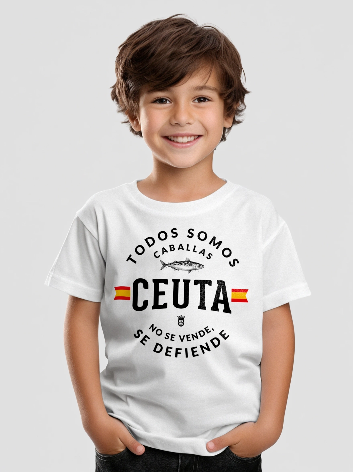 Camiseta Ceuta Todos somos caballas – Niños