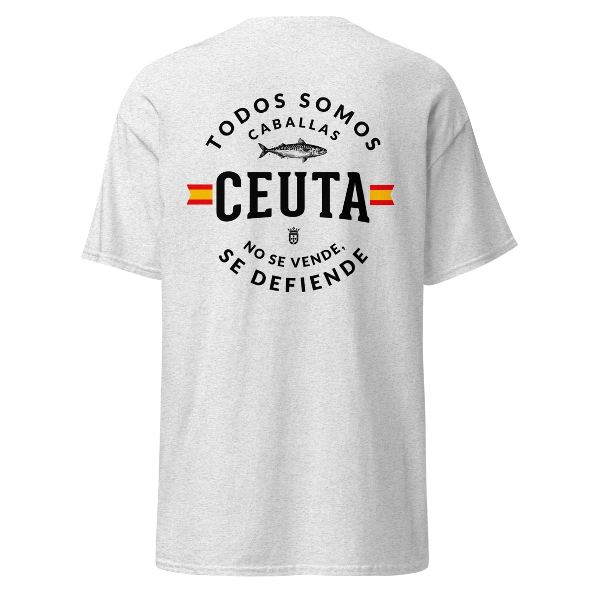 Camiseta Ceuta Todos somos caballas – Unisex – Espalda