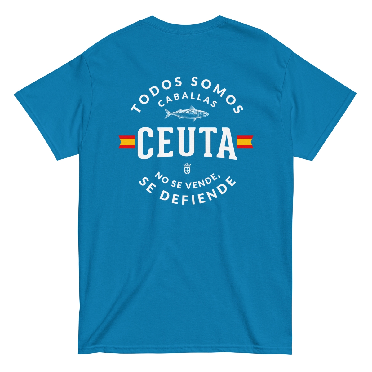 Camiseta Ceuta Todos somos caballas – Unisex – Espalda